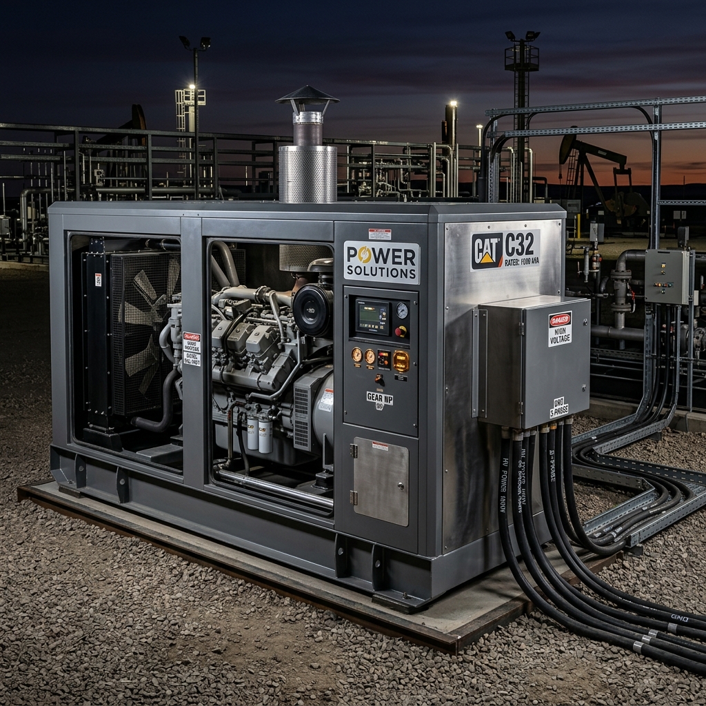 Industrial generator and engine package
